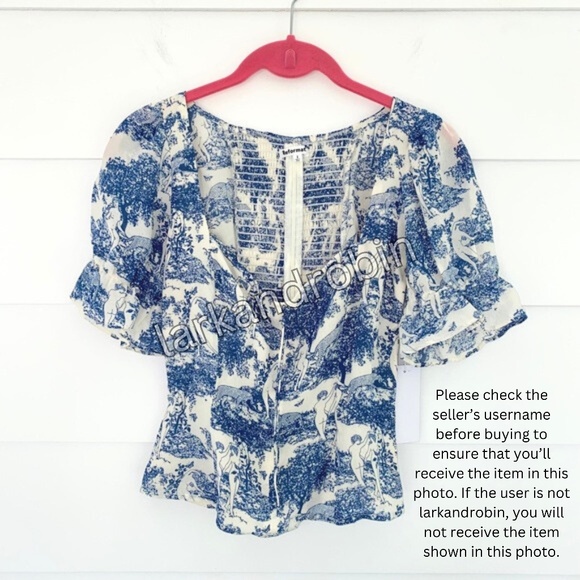 NEW Reformation Delevan Top Pastoral 2 - Picture 9 of 17